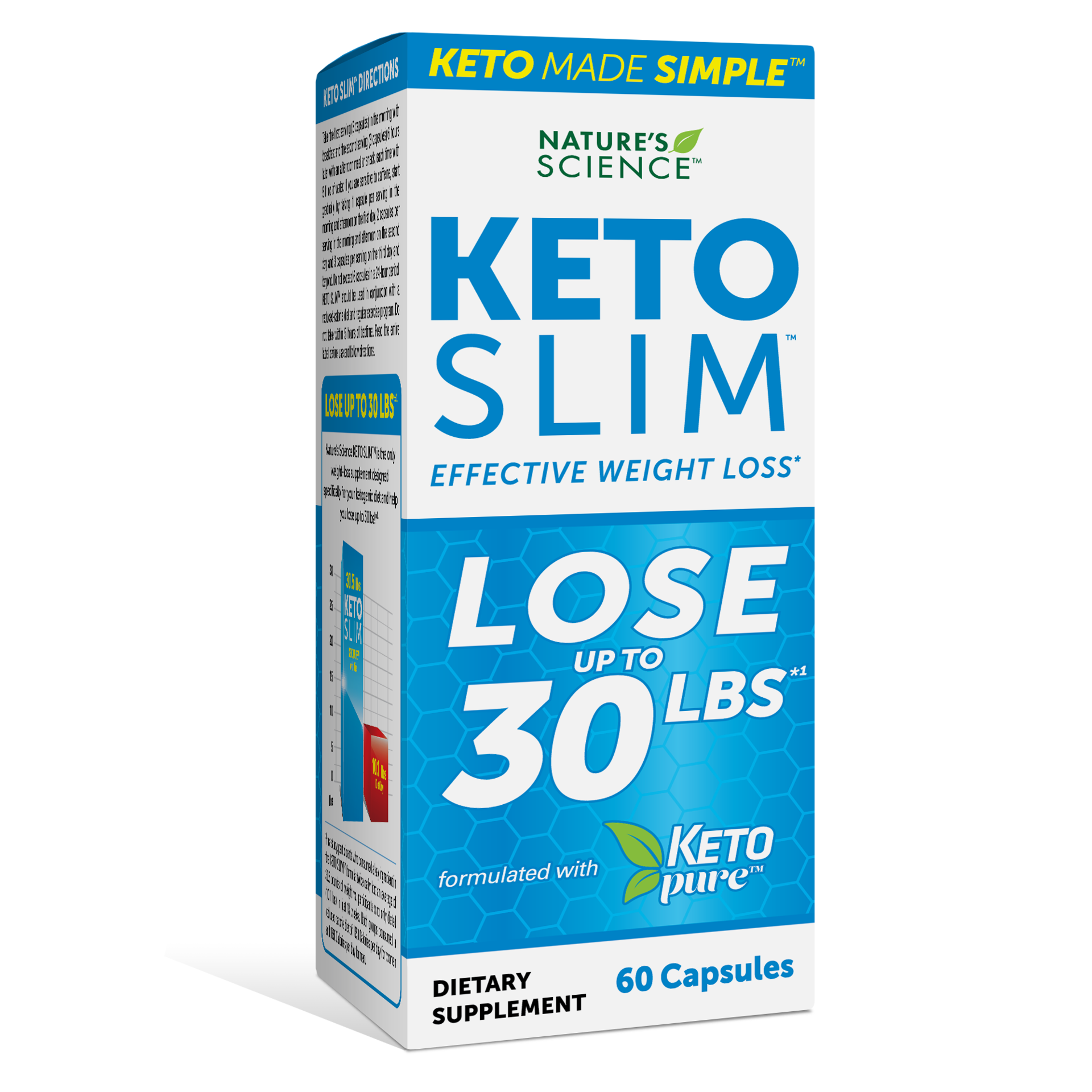 slide 1 of 5, Nature'S Science Nat Science Keto Slim, 60 ct