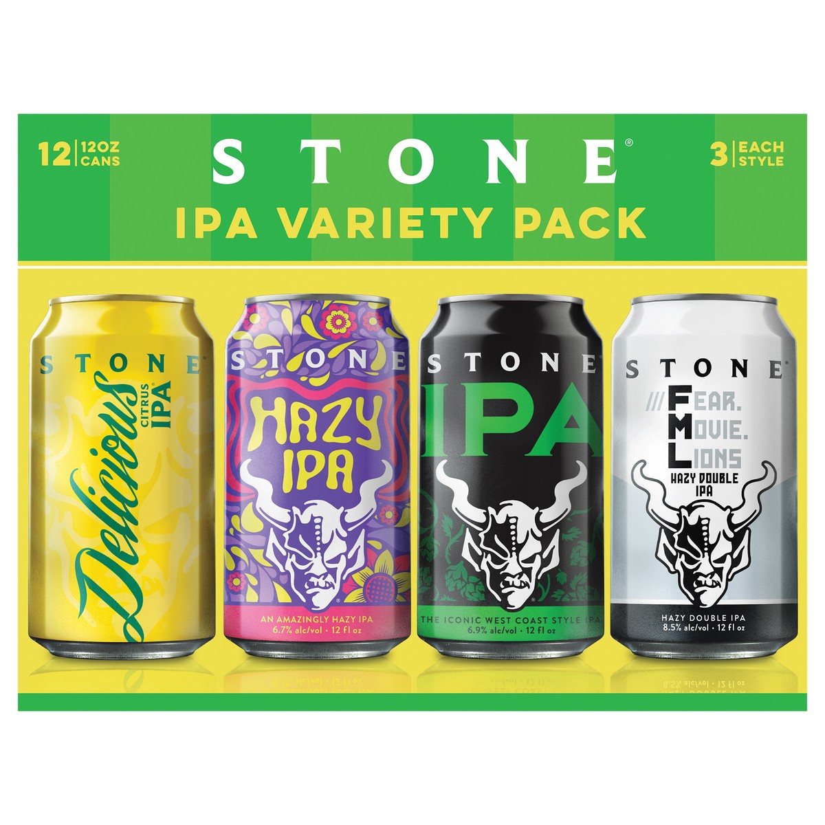 slide 1 of 4, Stone IPA Variety Pack, 12 ct; 12 fl oz