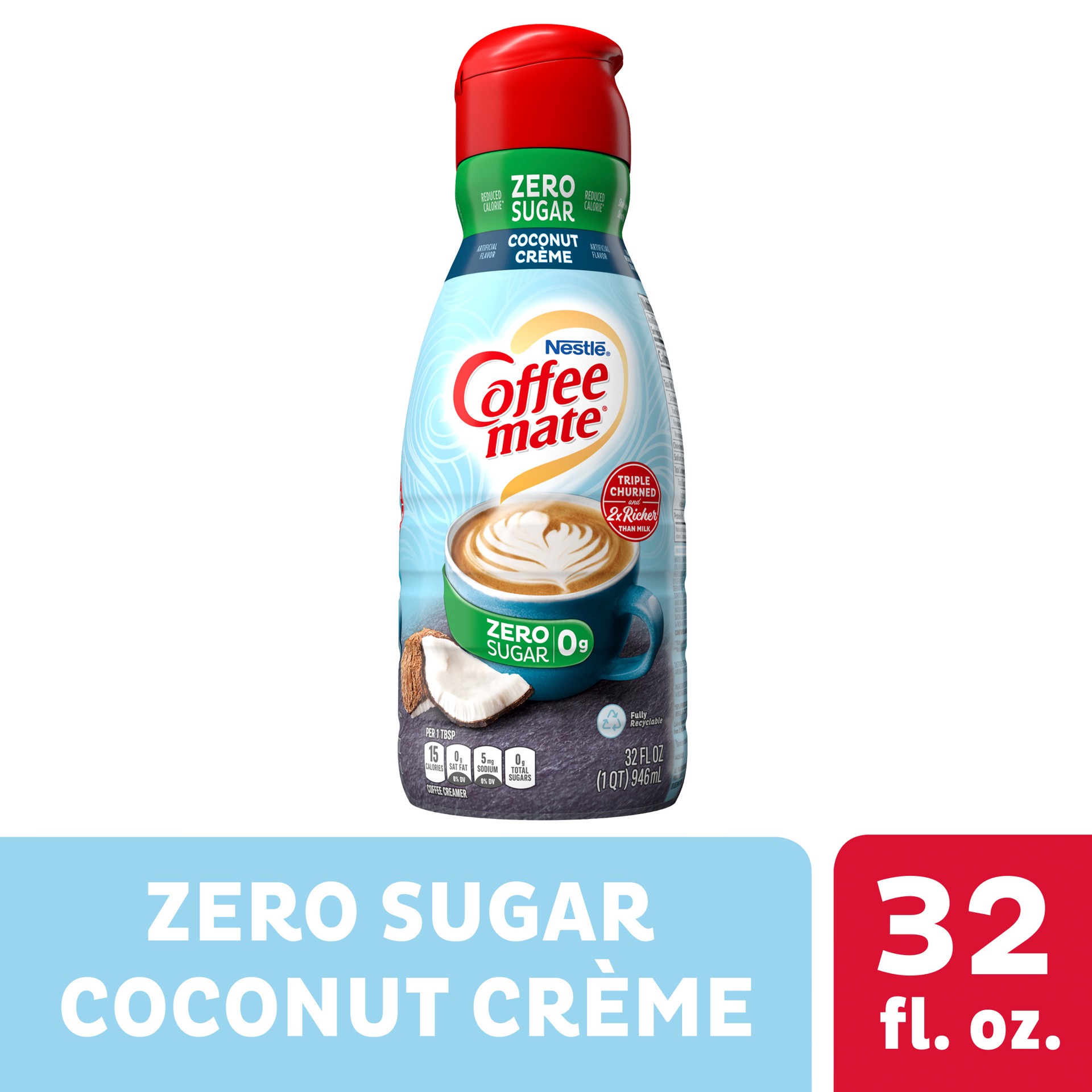 Coffee mate Nestle Coffee mate Zero Sugar Coconut Creme Liquid Coffee ...