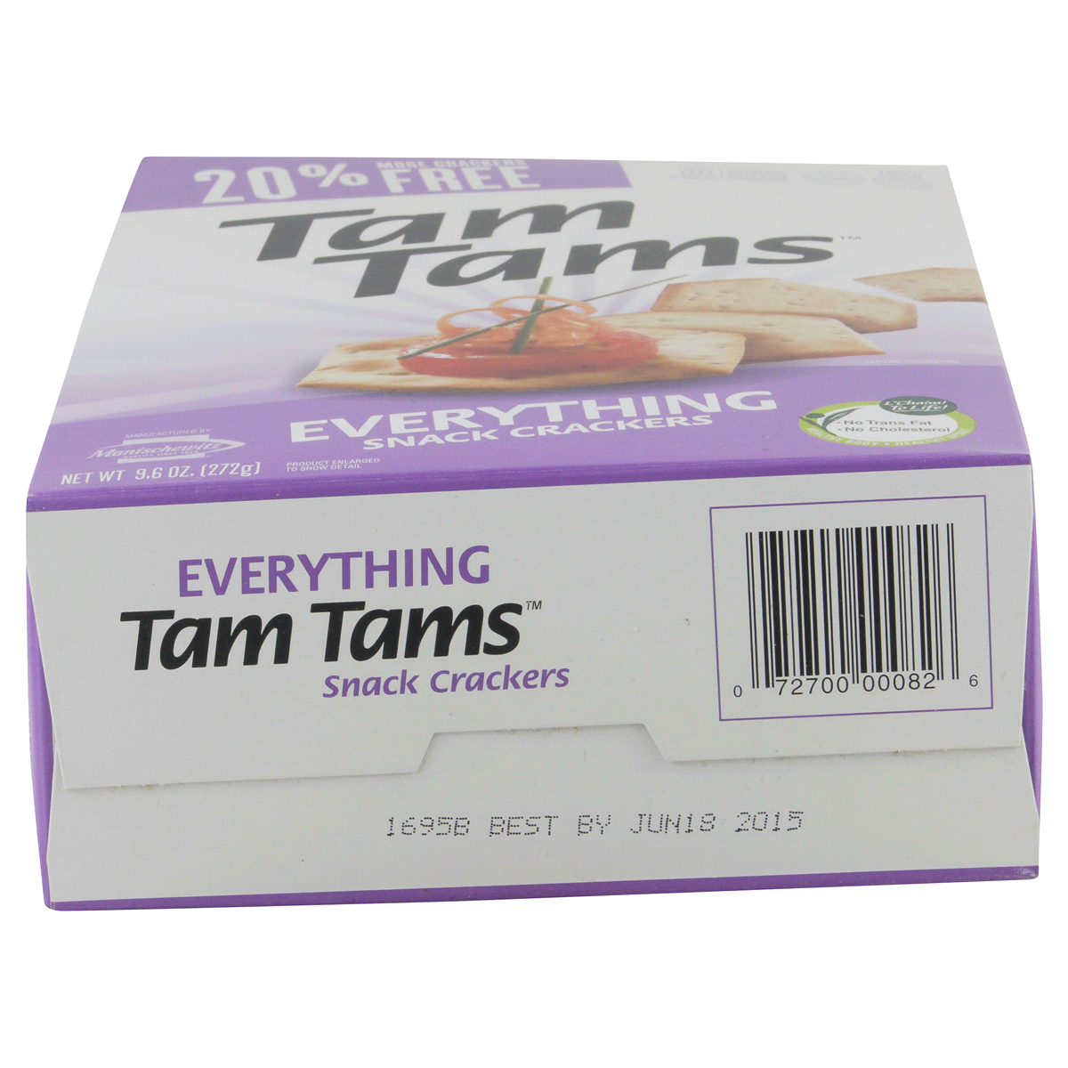 slide 5 of 6, Manischewitz Tam Tams Everything Snack Crackers, 9.6 oz