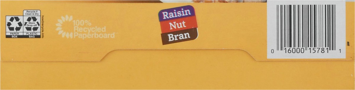 slide 8 of 11, 	
Raisin Nut Bran Breakfast Cereal, Coated Raisins, Almonds, Excellent Source Fiber, 20.8 oz, 17.1 oz
