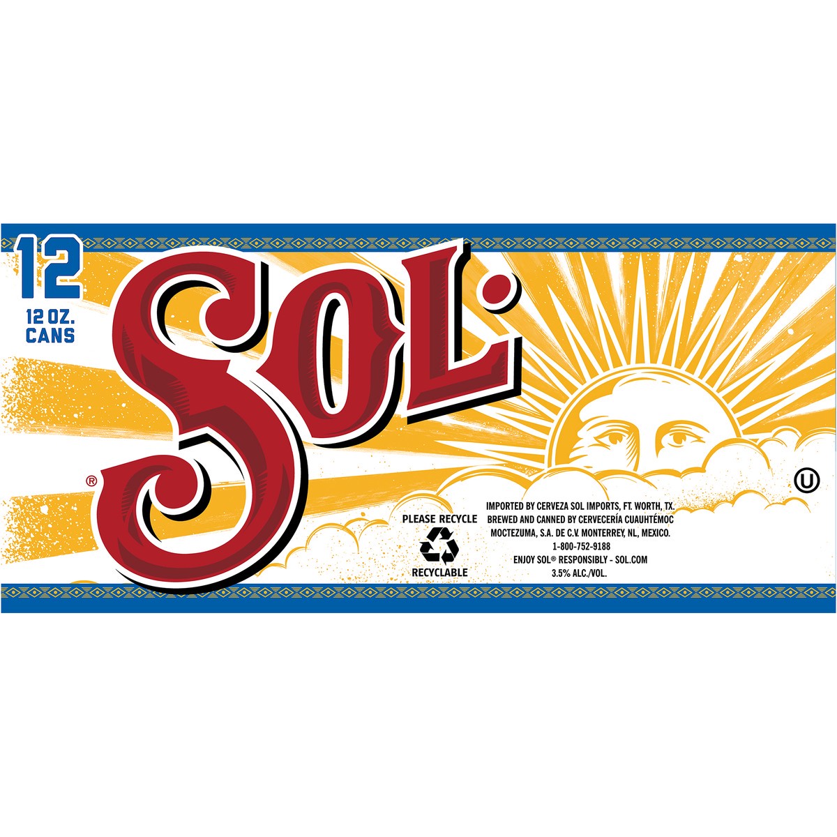 slide 4 of 9, Born in the heart of Mexico in 1899, Sol is the Mexican beer with an optimistic spirit and a crisp, refreshing taste., 12 ct; 12 oz