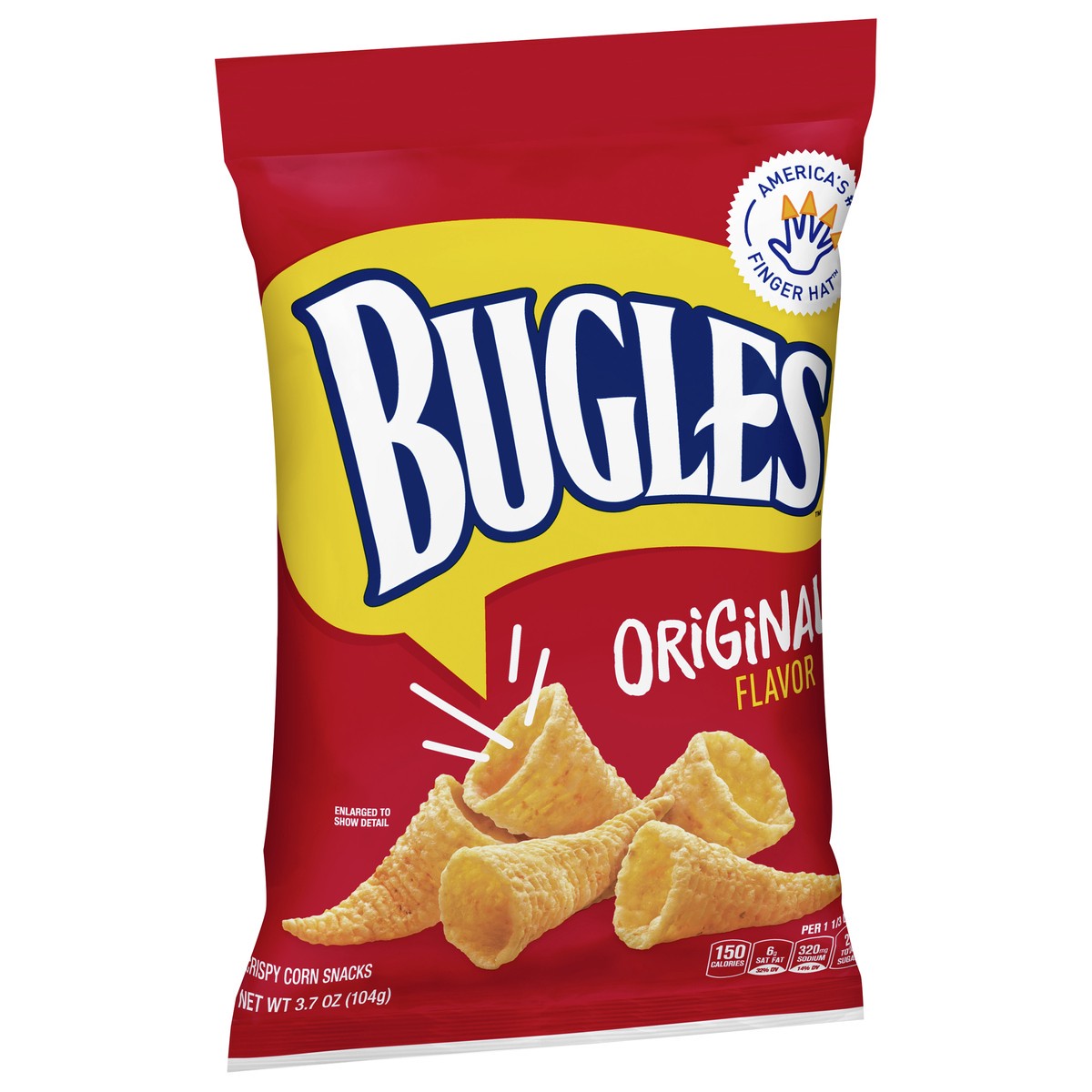 slide 7 of 9, Bugles Original Flavor Crispy Corn Snacks, 3.7 oz Bag, 3.7 oz