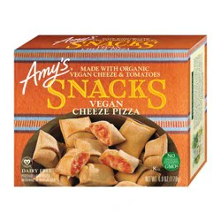 Amy's Frozen Vegan Cheeze Pizza Snacks, Dairy Free, Soy Free, 6 oz