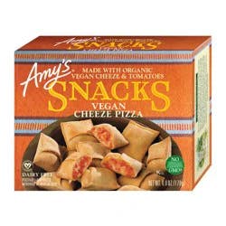 Amy's Frozen Vegan Cheeze Pizza Snacks, Dairy Free, Soy Free, 6 oz