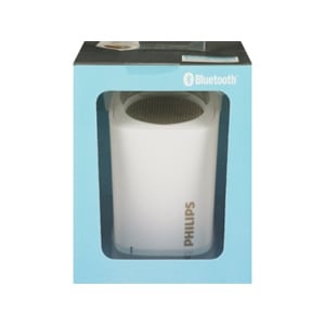 slide 1 of 1, Philips Portable Bluetooth Speaker, White, 1 ct