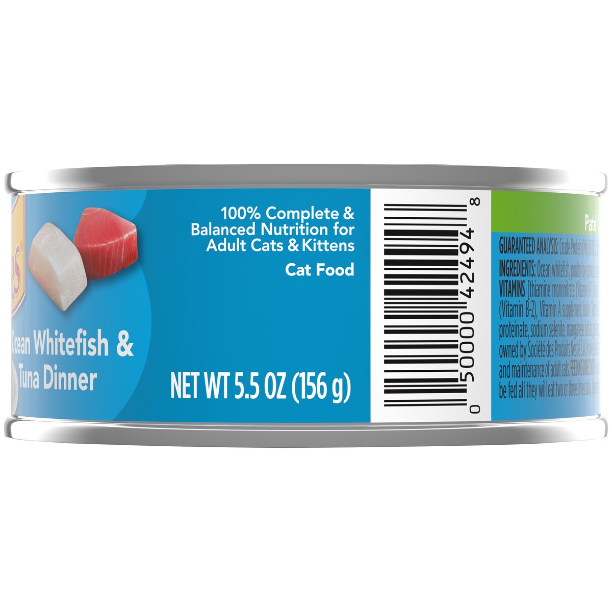 slide 2 of 7, Friskies Purina Friskies Pate Wet Cat Food, Ocean Whitefish & Tuna Dinner - 5.5 oz. Can, 5.5 oz