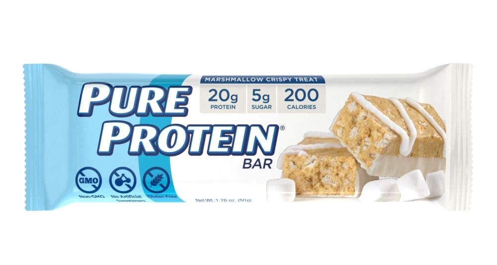 slide 1 of 1, Pure Protein Marshmallow Crispy Treat Bars, 1.76 oz