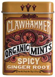 Clawhammer Organic Spicy Ginger Mints