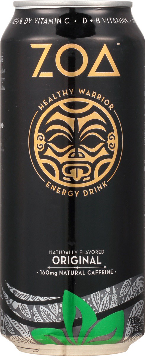 slide 6 of 9, ZOA Original Energy Drink 16 fl oz Can, 16 fl oz