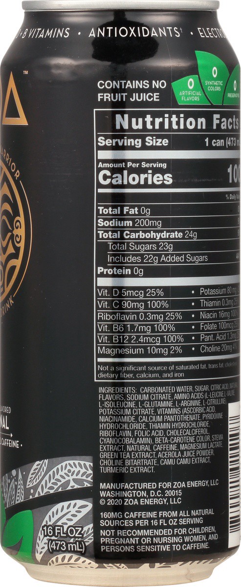 slide 8 of 9, ZOA Original Energy Drink 16 fl oz Can, 16 fl oz