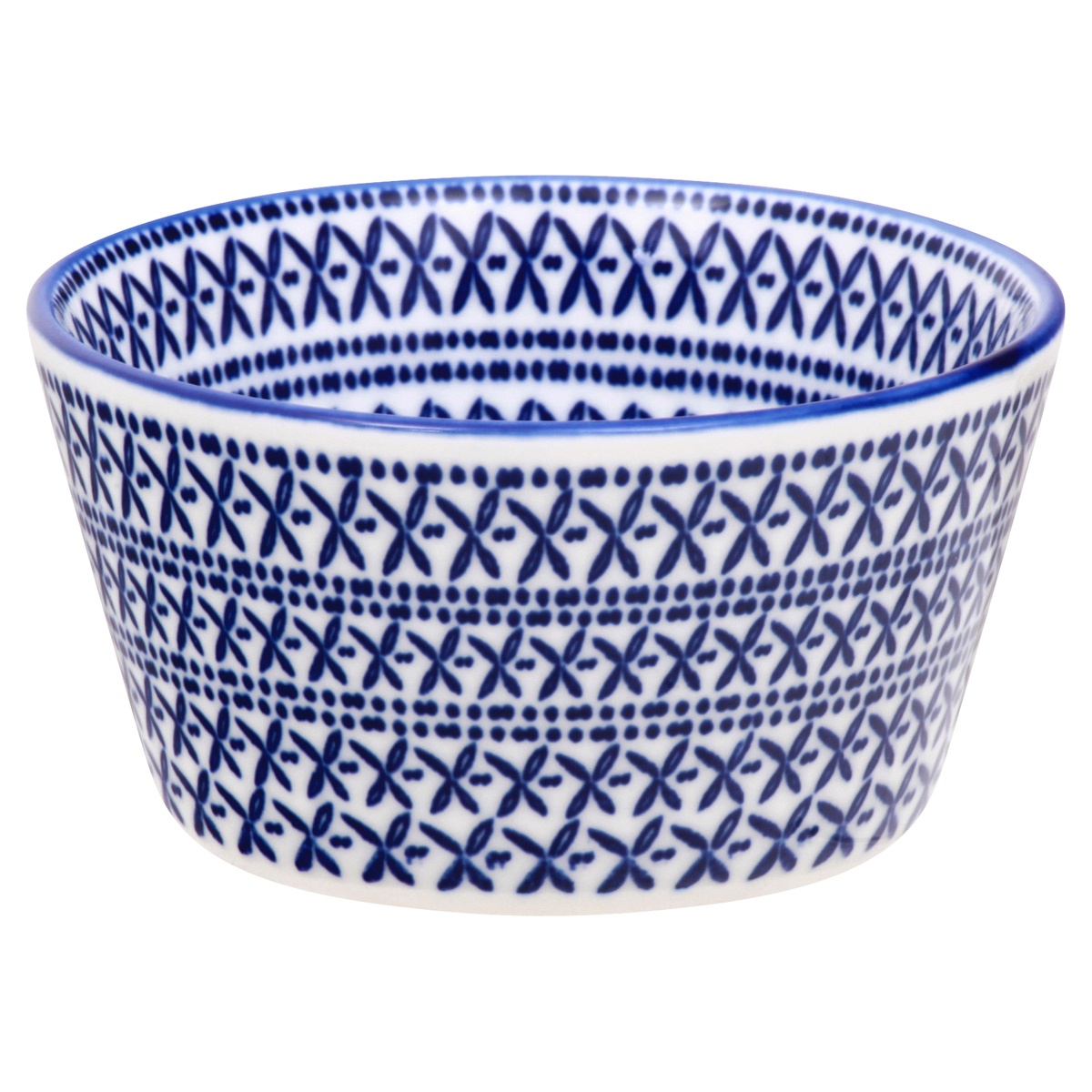 slide 1 of 1, Kitchen & Table Ramekin Blue Floral, 6 oz