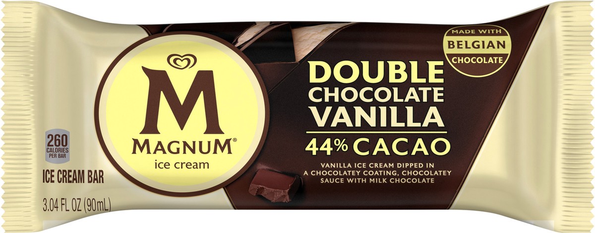 slide 3 of 3, Magnum Ice Cream Bar Double Chocolate Vanilla, 1 ct, 1 ct