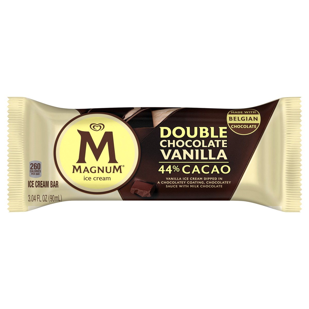 slide 1 of 3, Magnum Ice Cream Bar Double Chocolate Vanilla, 1 ct, 1 ct