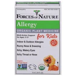 Forces of Nature Organic Plant Medicine Allergy for Kids 0.34 fl oz