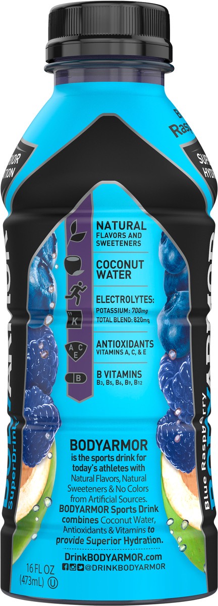 slide 3 of 10, BODYARMOR Sports Drink Blue Raspberry 16oz, 1ct, 16 oz