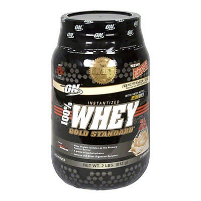 slide 1 of 1, Optimum Nutrition Gold Standard 100% Whey Protein Powder Drink Mix French Vanilla Creme, 2 lb