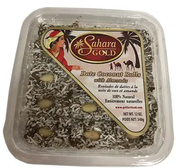 Sahara Gold Organic Coconut Walnut Date Rolls