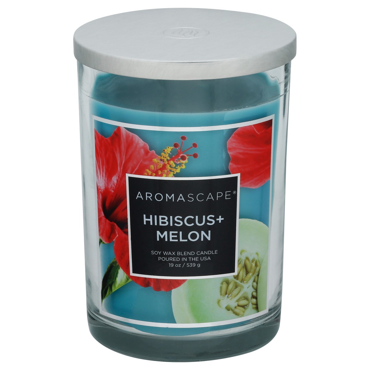 slide 1 of 12, AromaScape Hibiscus + Melon Candle 1 ea, 1 ct