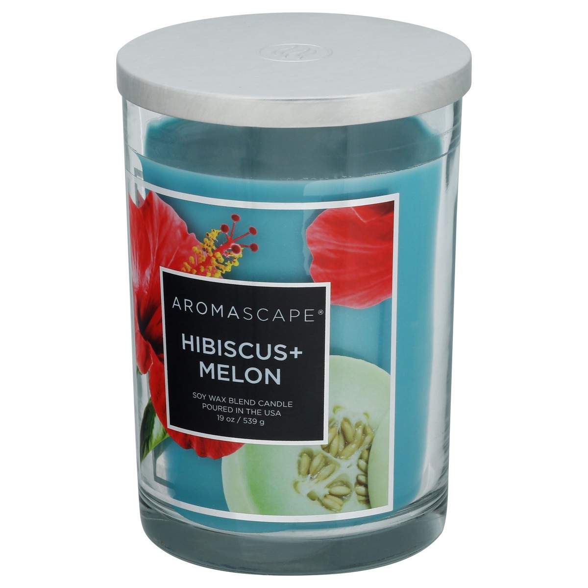 slide 9 of 12, AromaScape Hibiscus + Melon Candle 1 ea, 1 ct