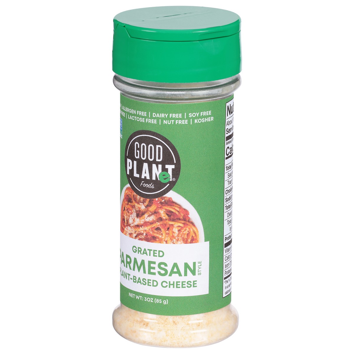 slide 12 of 14, GOOD PLANeT Grated Parmesan Style Plant-Based Cheese 3 oz, 3 oz
