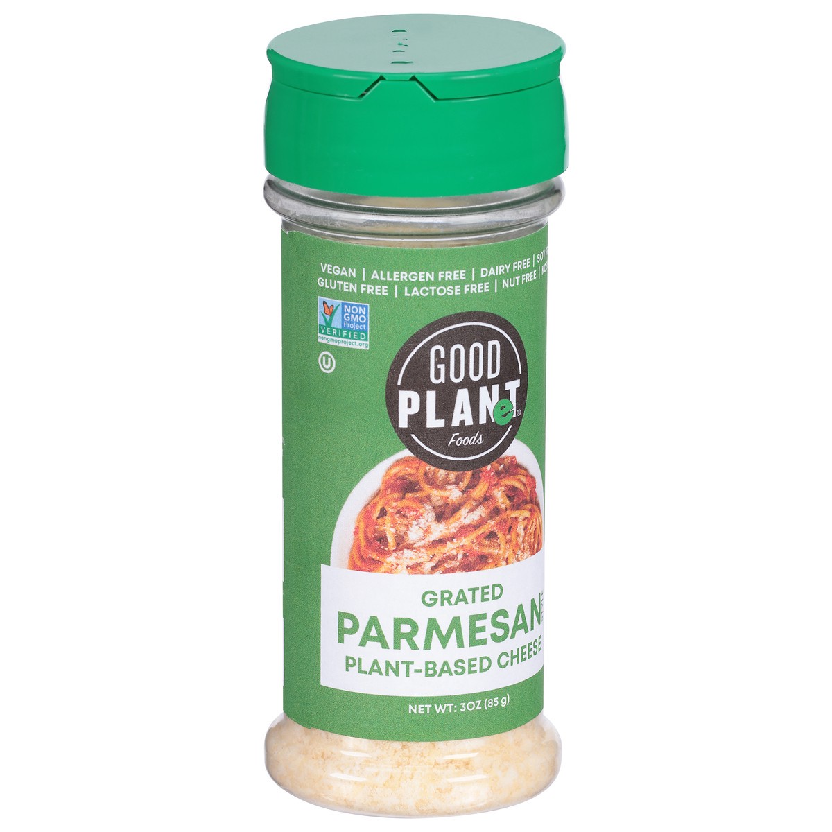 slide 11 of 14, GOOD PLANeT Grated Parmesan Style Plant-Based Cheese 3 oz, 3 oz