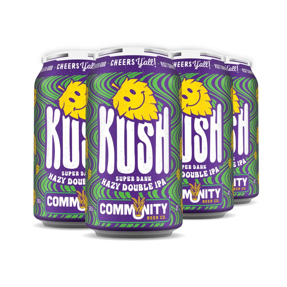 slide 2 of 3, Community Kush Hazy Double Ipa - Cans, 12 oz