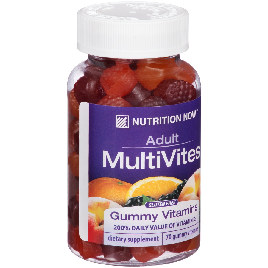 slide 2 of 6, Nutrition Now Adult Multivites Gummy Vitamins, 70 ct