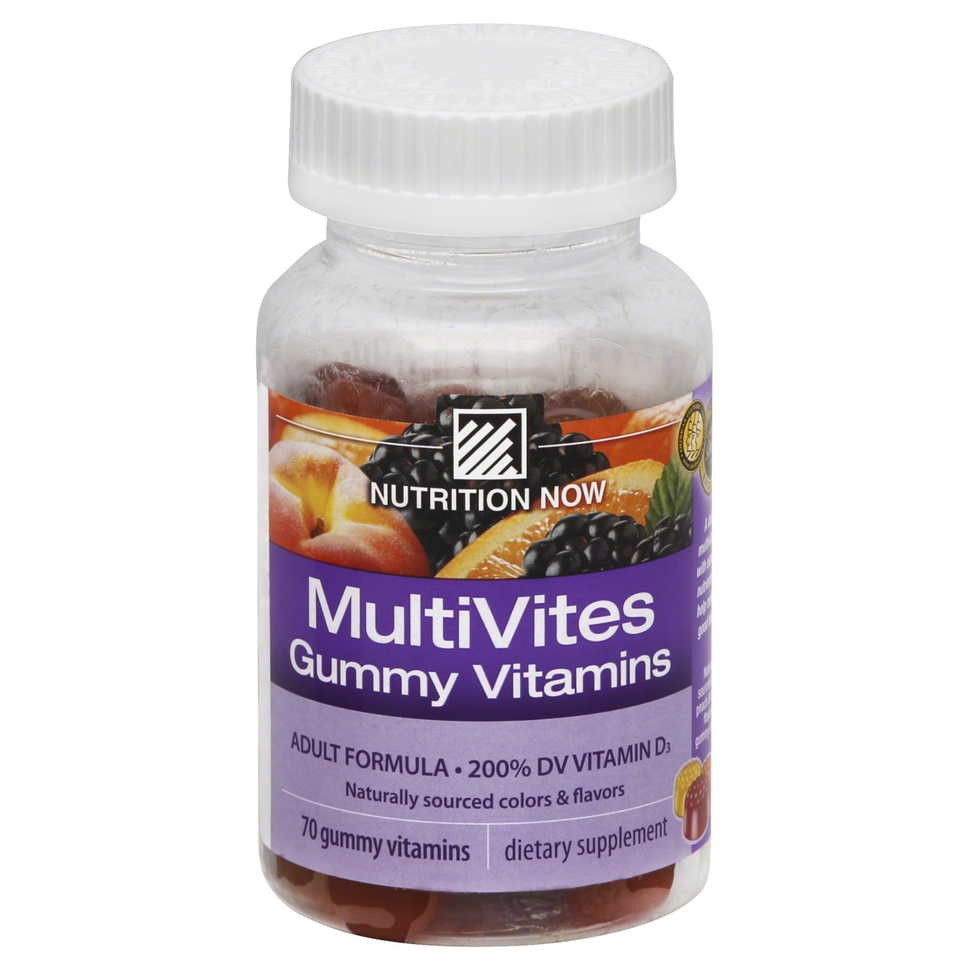 slide 1 of 6, Nutrition Now Adult Multivites Gummy Vitamins, 70 ct