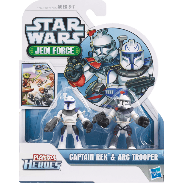 slide 1 of 1, Hasbro Star Wars Jedi Force Captain Rex and Arc Trooper, 1 ct