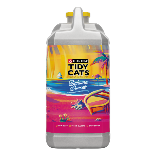 slide 13 of 21, Tidy Cats Purina Tidy Cats Bahama Sunset Scented Clumping Cat Litter Odor Control Formula - 20 lb. Jug, 20 lb