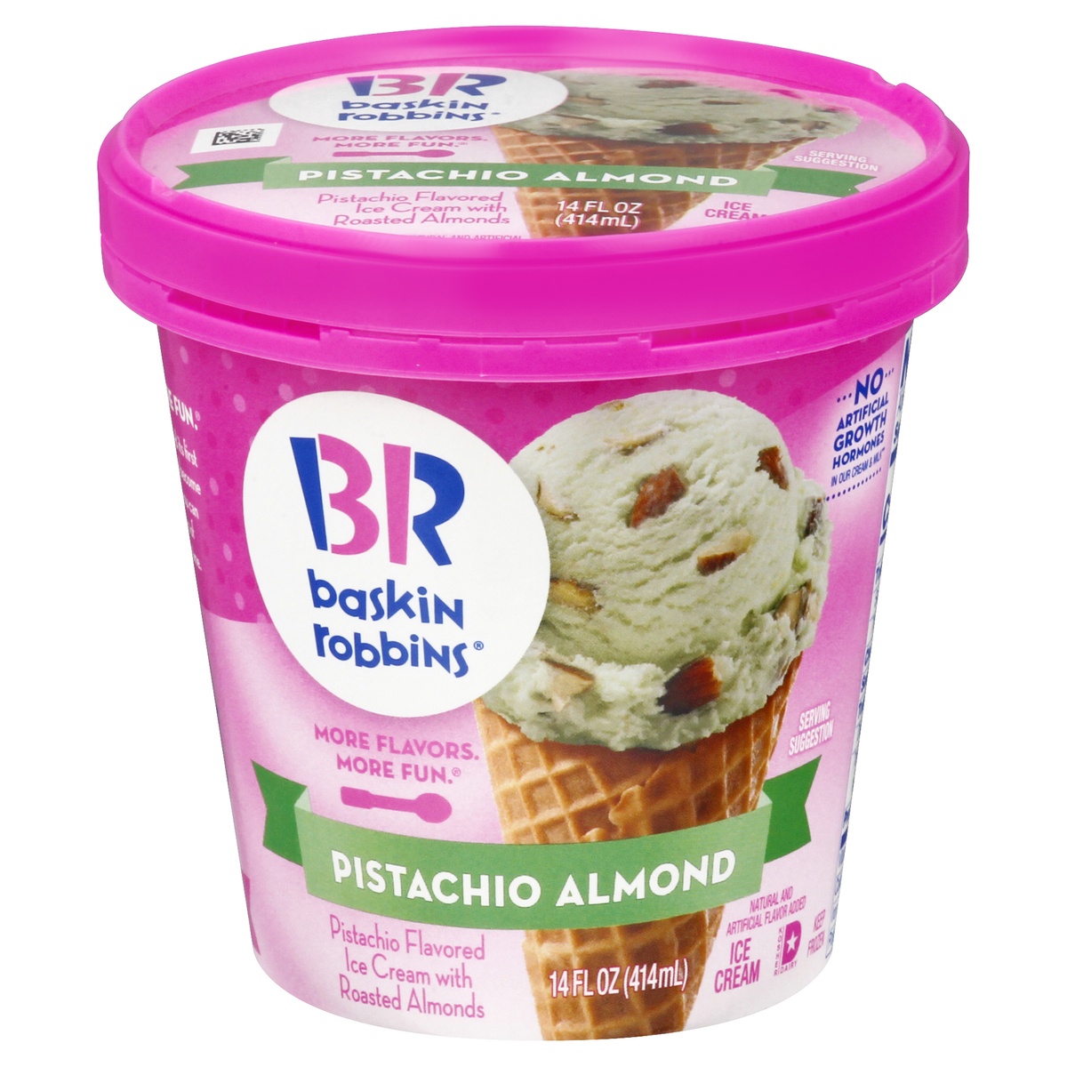 slide 1 of 9, Baskin-Robbins Pistachio Almond Ice Cream 14.0 oz, 