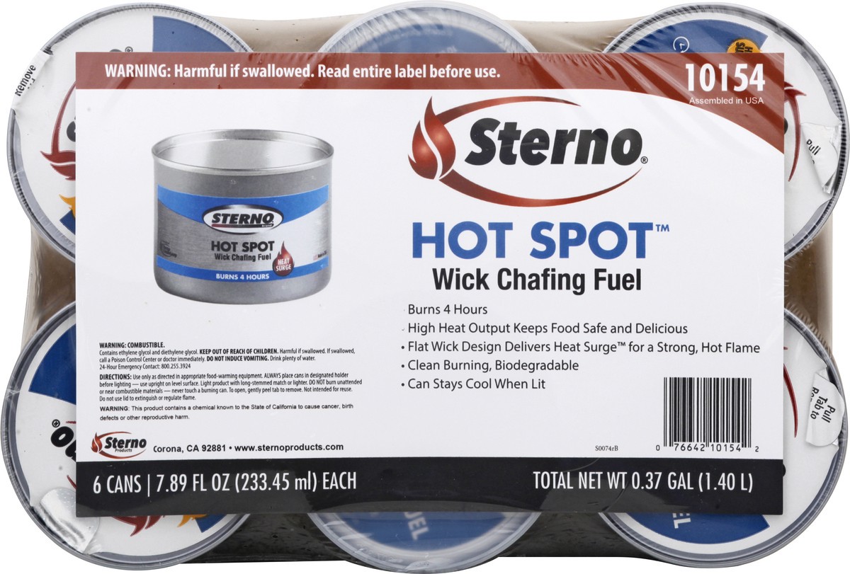 slide 5 of 11, Sterno Wick Chafing Fuel 6 ea, 6 ct