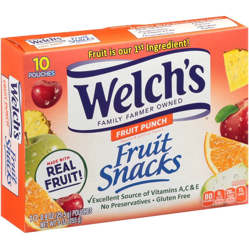 slide 5 of 8, Welch's Fruit Snacks, Fruit Punch, 10 ct