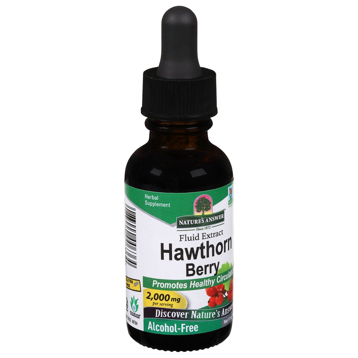 slide 3 of 4, Nature's Answer 2000 mg Fluid Extract Hawthorn Berry 1 fl oz, 1 fl oz