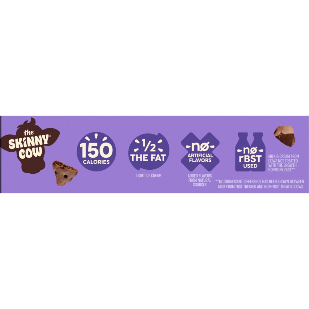 slide 3 of 6, The Skinny Cow Sandwiches Chocolate & Vanilla Ice Cream 4 ea, 4 ct