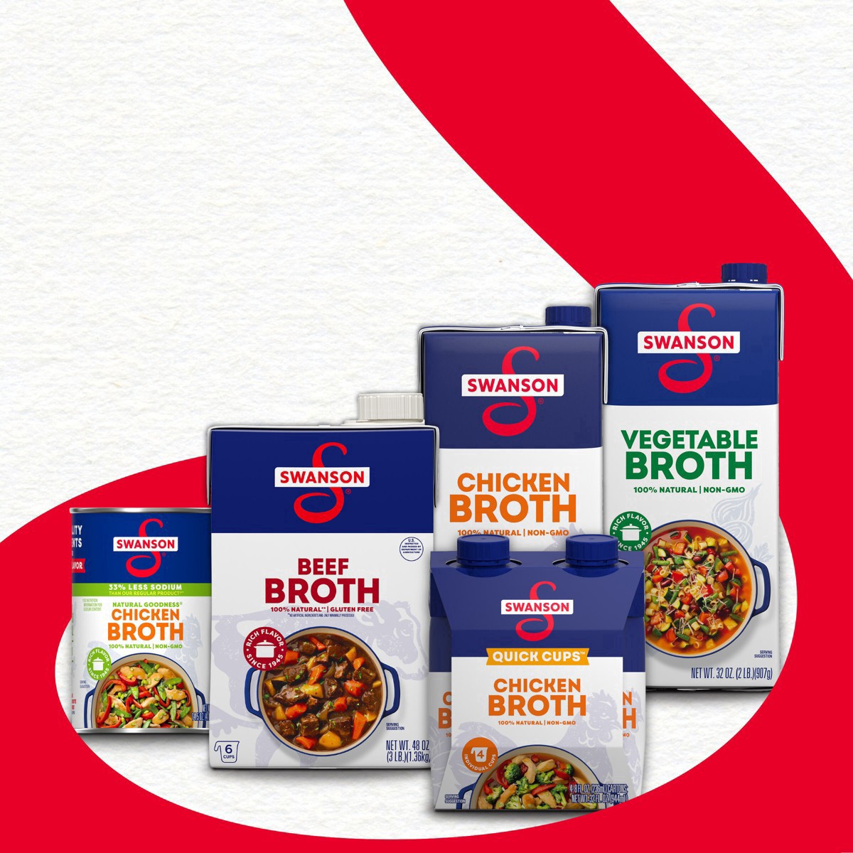 slide 34 of 69, Swanson Unsalted Chicken Broth, 32 oz Carton, 32 oz