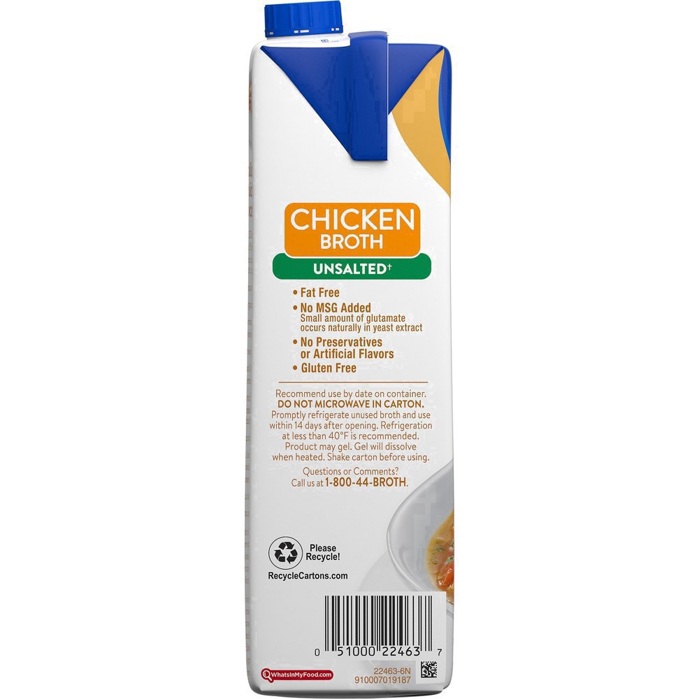 slide 56 of 69, Swanson Unsalted Chicken Broth, 32 oz Carton, 32 oz