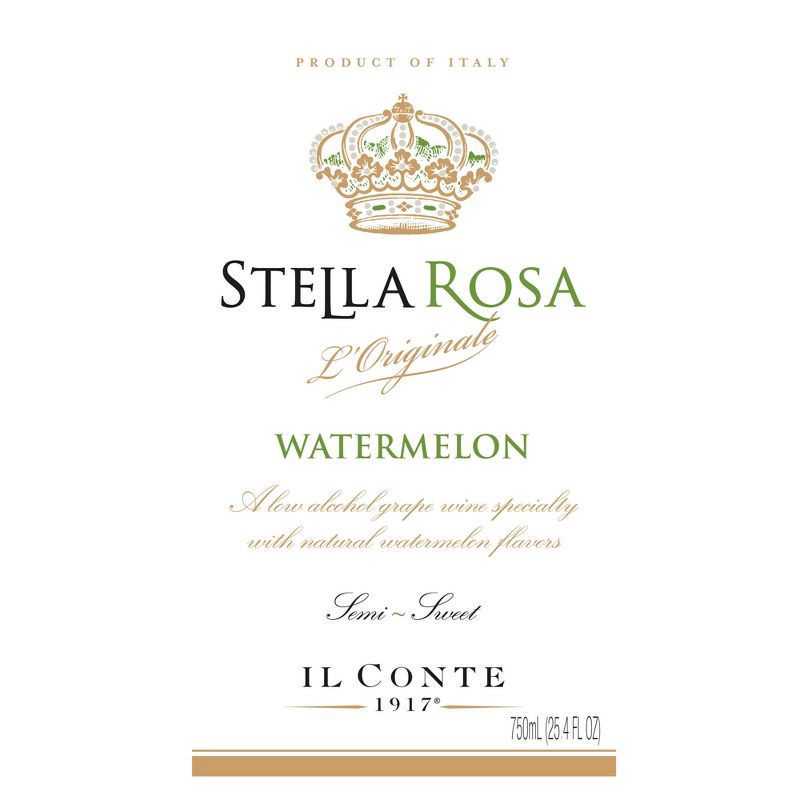 slide 5 of 7, Stella Rosa Watermelon Semi-Sweet Rose Wine 750 ml, 750 ml