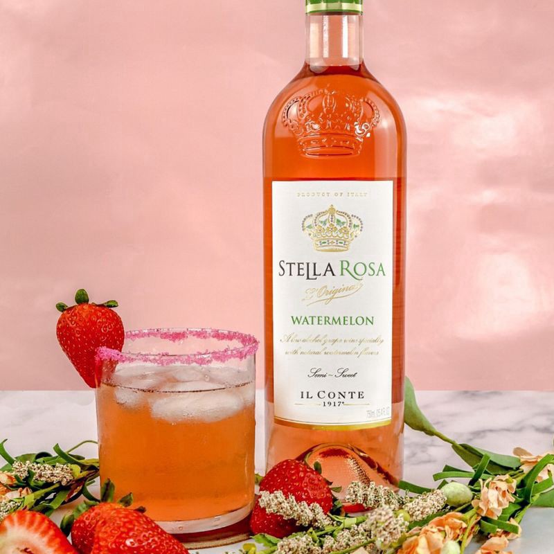 slide 4 of 7, Stella Rosa Watermelon Semi-Sweet Rose Wine 750 ml, 750 ml