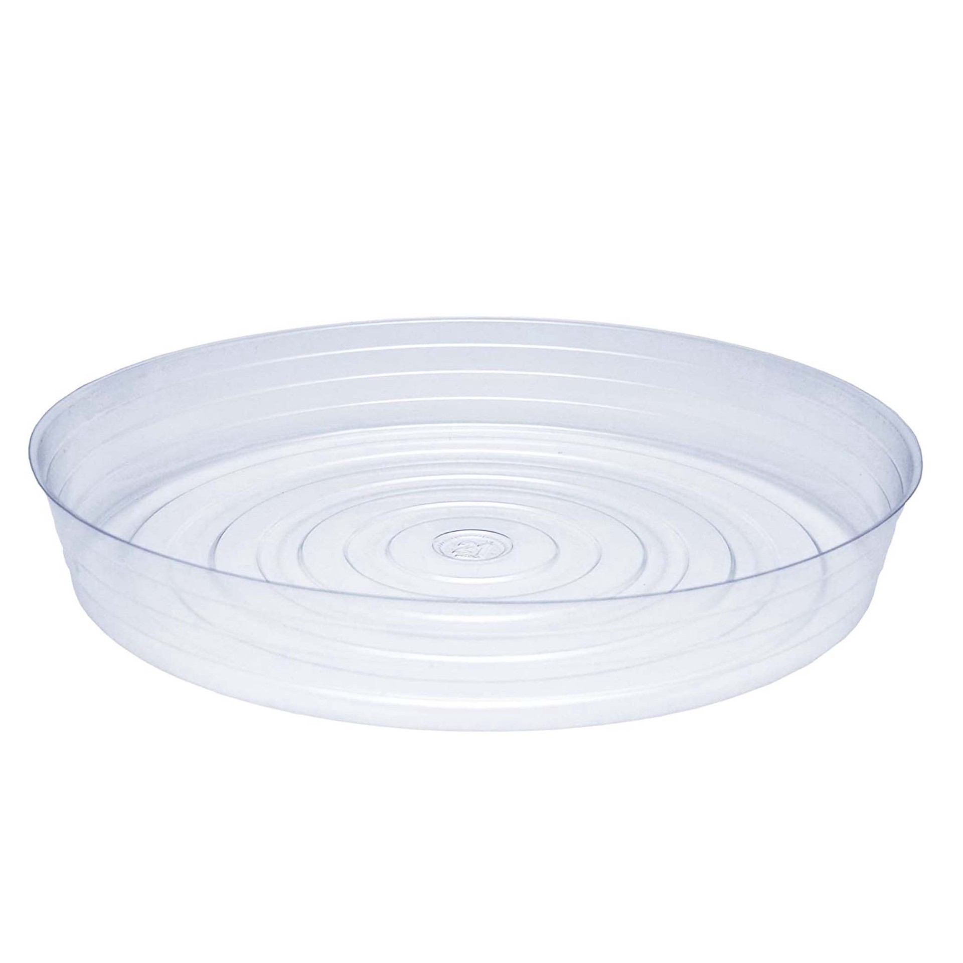slide 1 of 1, Curtis Wagner Plastics Clear Vinyl Plant Saucer 14 Inch, 1 ct
