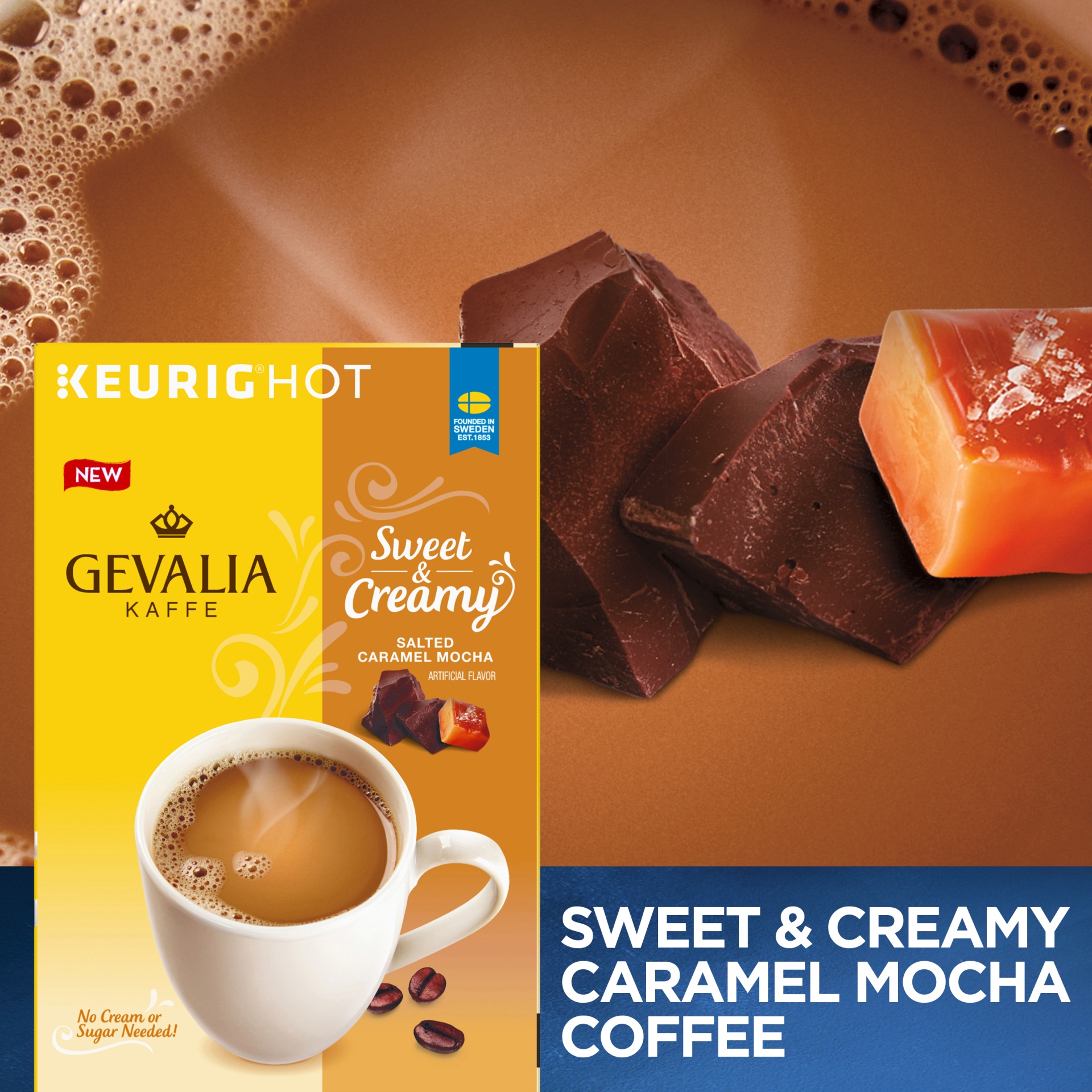 Gevalia Sweet & Creamy Salted Caramel Mocha Drink KCup