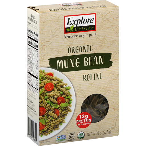 slide 1 of 1, Explore Cuisine Organic Mung Bean Rotini Pasta, 8 oz