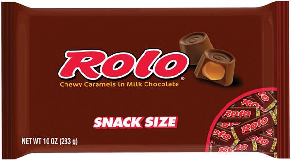 slide 1 of 1, Rolo Snack Size Bag, 108 oz