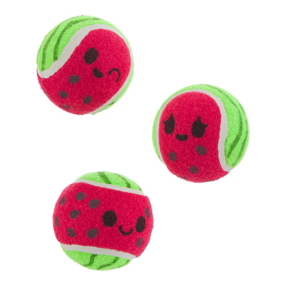 slide 1 of 1, Bark Baller Melons Tennis Balls, 1 ct