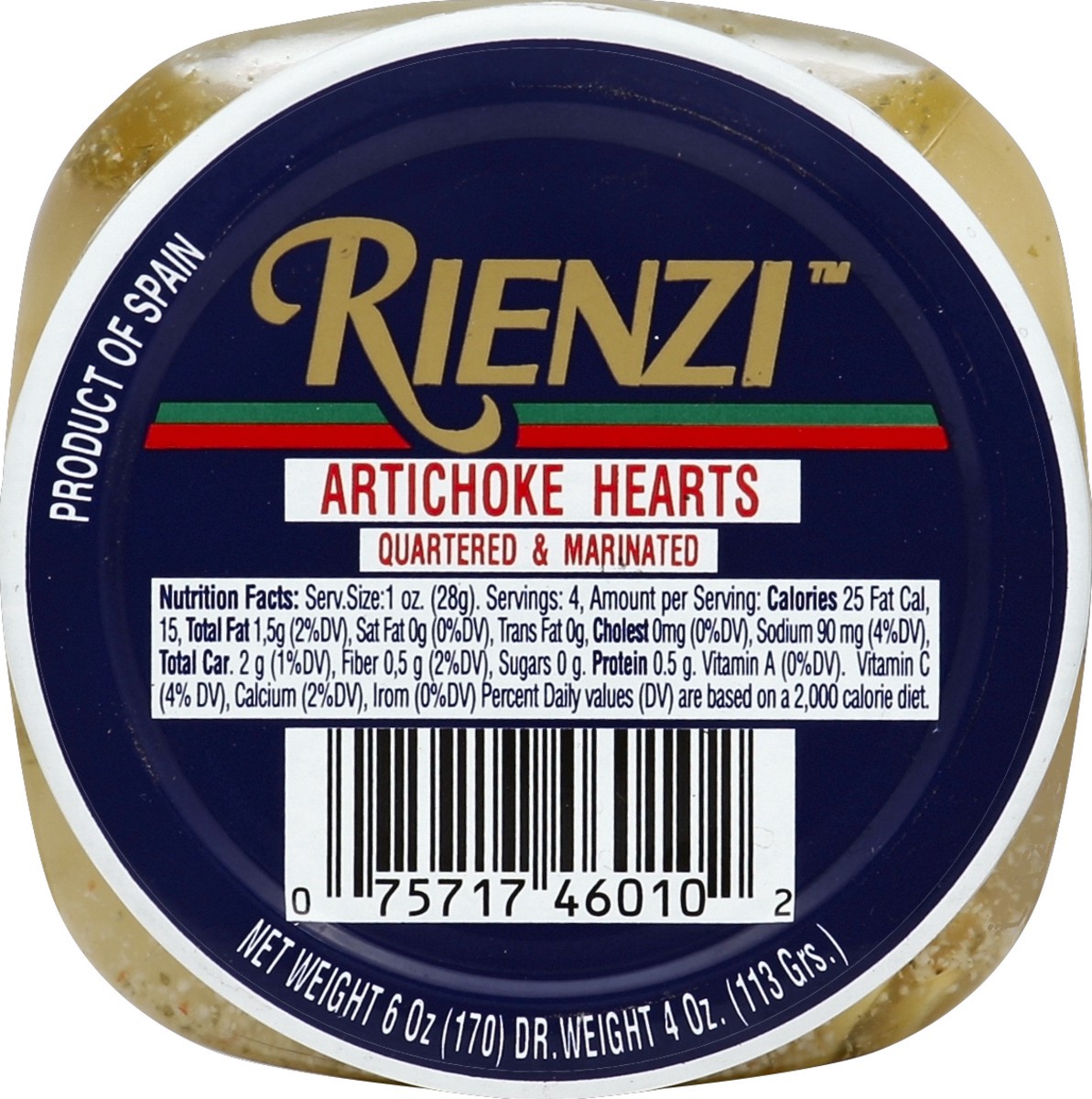 slide 3 of 3, Rienzi Artichoke Hearts 6 oz, 6 oz