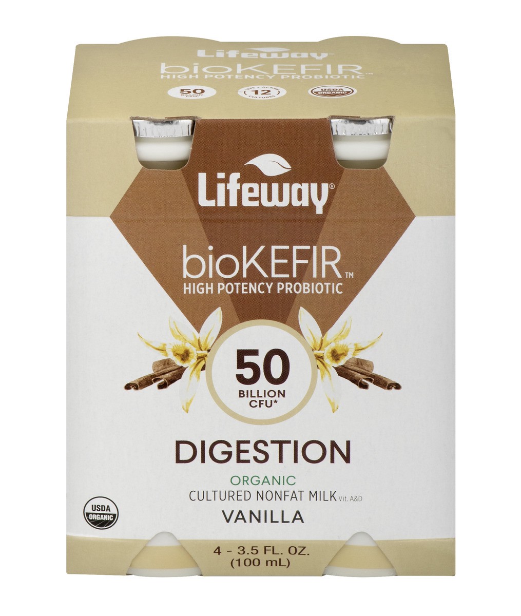 slide 1 of 12, Lifeway Biokefir Organic Vanilla Kefir, 14 fl oz