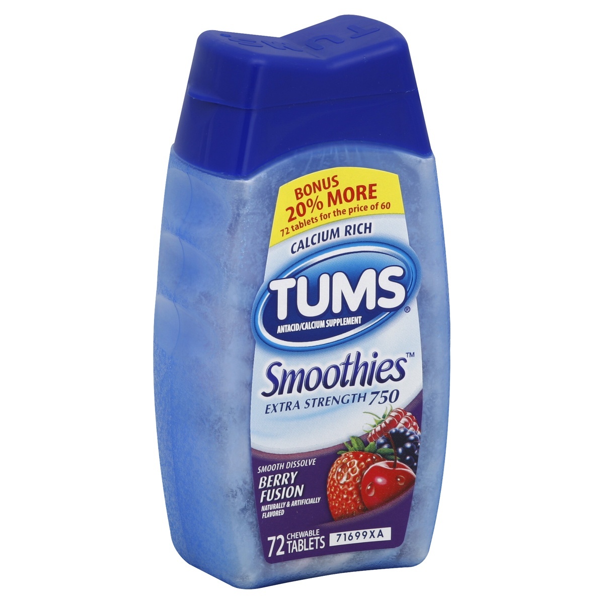 slide 1 of 3, Tums Antacid/Calcium Supplement 72 ea, 72 ct