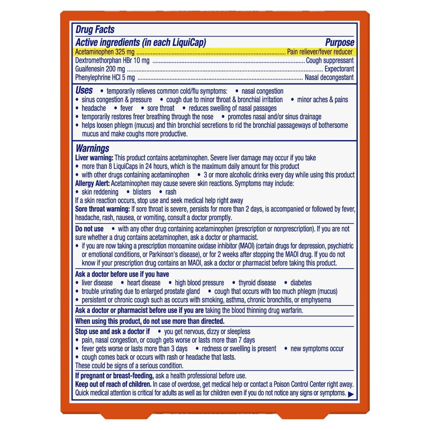 slide 9 of 46, Vicks DayQuil SEVERE Cold & Flu Medicine, Maximum Strength 9-Symptom Non-Drowsy Daytime Relief for Headache, Fever, Sore Throat, Minor Aches and Pains, Chest Congestion, Stuffy Nose, Nasal Congestion, Sinus Pressure, and Cough, 24 Liquicaps, 24 ct