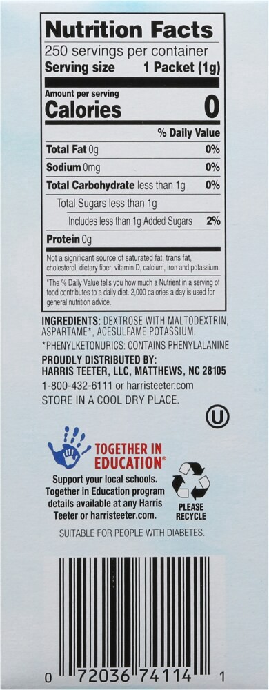 slide 2 of 4, Harris Teeter Aspartame Sweetener, 250 ct